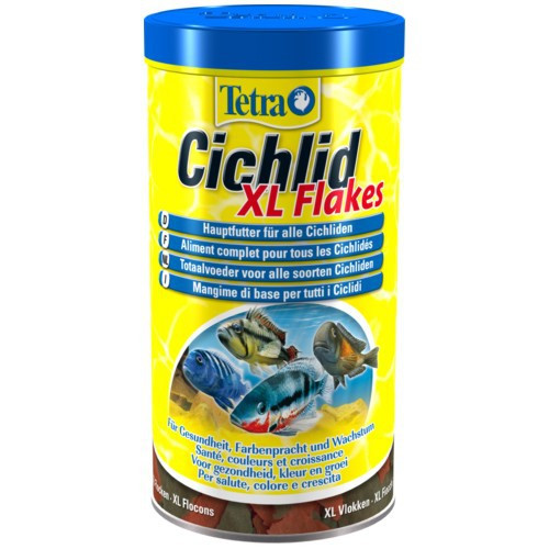 Tetra Cichlid XL Flakes Основной корм для цихлид крупные хлопья 1000 мл