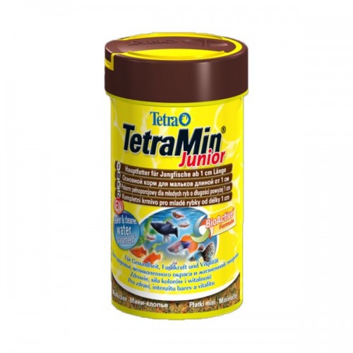 TetraMin Junior Mini корм мелкие хлопья 100мл